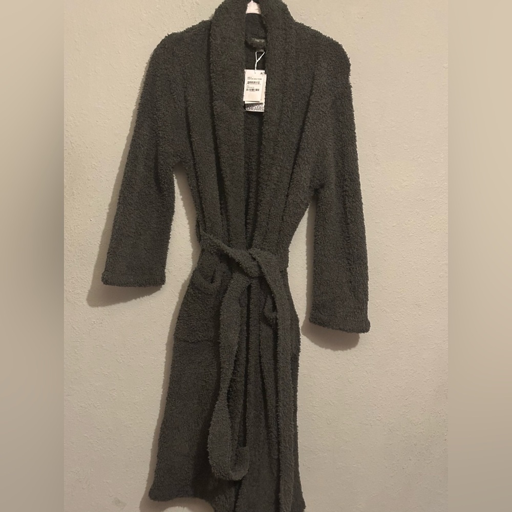 Barefoot Dreams CozyChic® Adult Robe in Dark Moss NWT - Picture 5 of 10